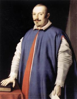喬瓦尼 巴蒂斯塔 薩爾維 達 薩索費拉托 Portrait Of Monsignor Ottaviano Prati